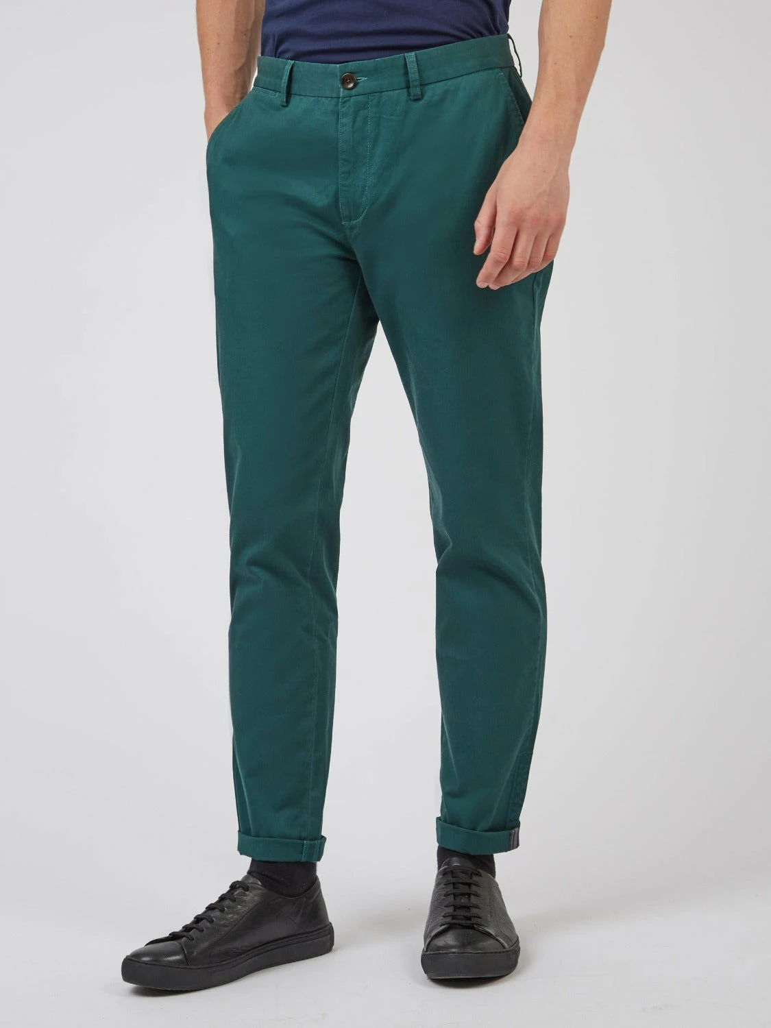 Signature Slim Stretch Chino Pant - Ocean Green 1 Signature Slim Stretch Chino Pant - Ocean Green