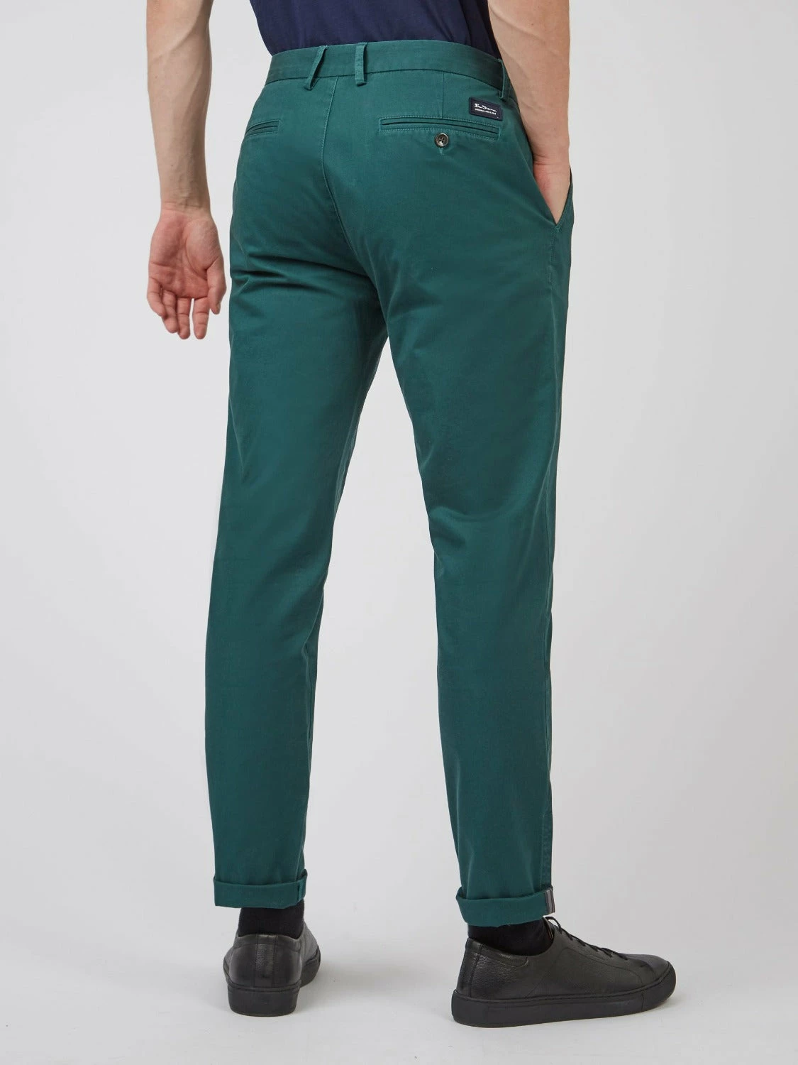 Signature Slim Stretch Chino Pant - Ocean Green 3 Signature Slim Stretch Chino Pant - Ocean Green - Image 3