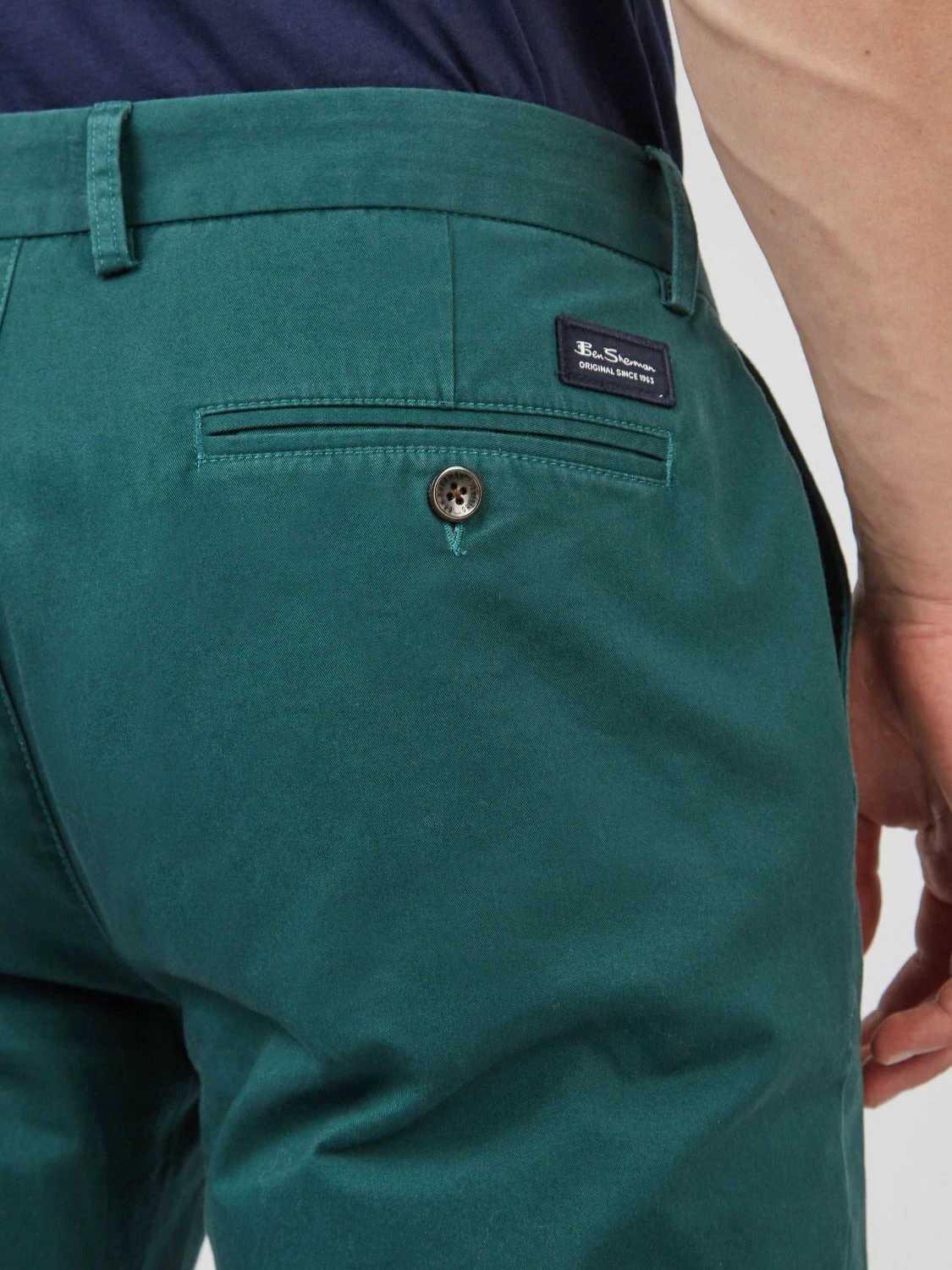 Signature Slim Stretch Chino Pant - Ocean Green 5 Signature Slim Stretch Chino Pant - Ocean Green - Image 5