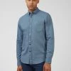 Signature Organic Long-Sleeve Oxford Shirt - Dark Blue