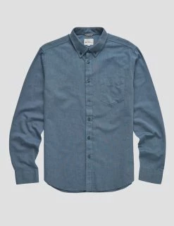 Signature Organic Long-Sleeve Oxford Shirt - Dark Blue -clothing Shop 0065094 026 D 2ygmtm scaled