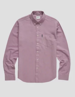 Signature Organic Long-Sleeve Oxford Shirt - Grape 10 Signature Organic Long-Sleeve Oxford Shirt - Grape -clothing Shop 0065094 089 D scaled