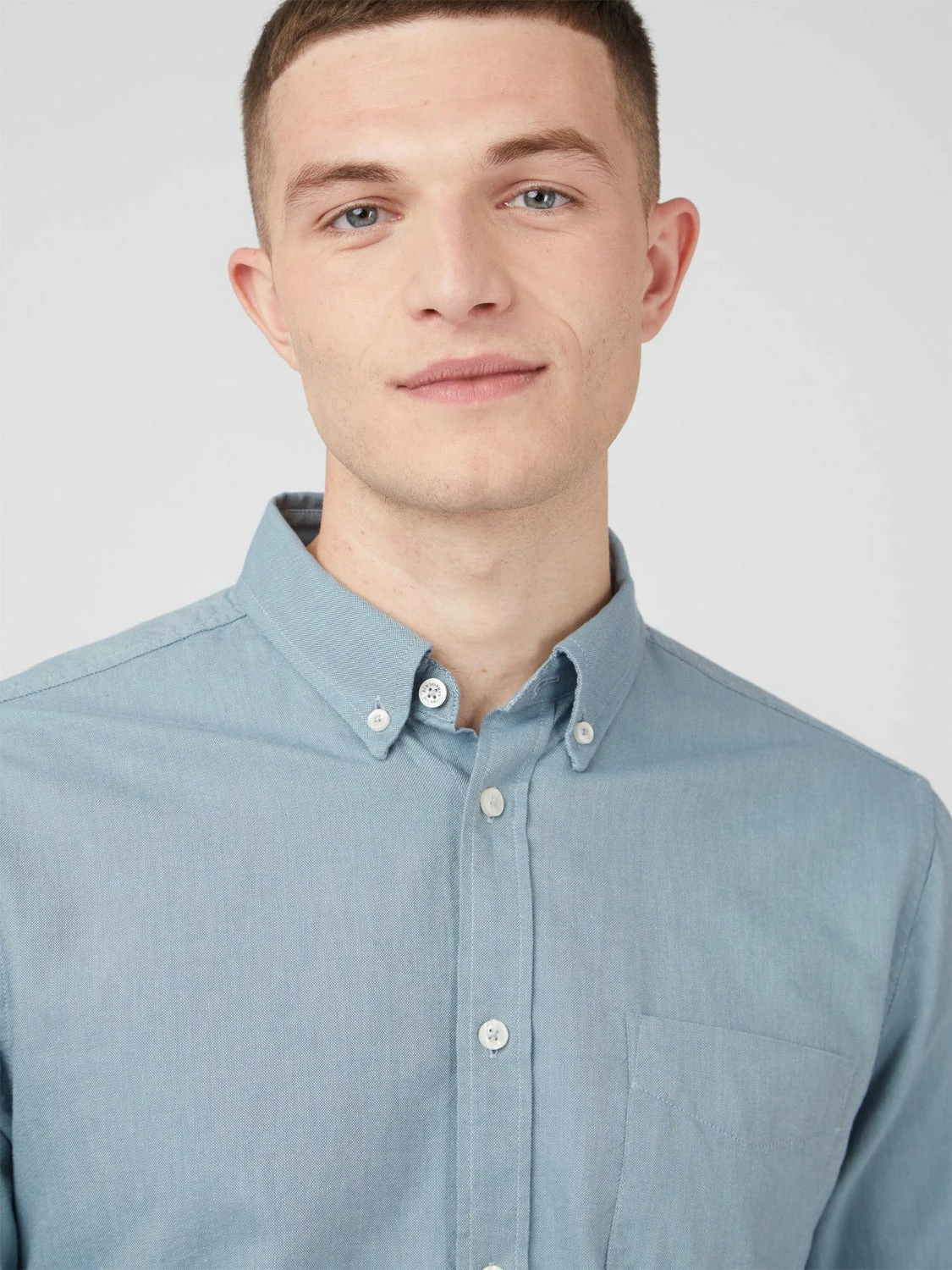 Signature Organic Oxford Shirt - Blue Shadow 2 Signature Organic Oxford Shirt - Blue Shadow - Image 2