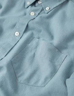 Signature Organic Oxford Shirt - Blue Shadow 9 Signature Organic Oxford Shirt - Blue Shadow -clothing Shop 0065094 119 G NOTAB