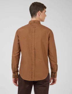 Signature Organic Long-Sleeve Oxford Shirt - Light Brown 9 Signature Organic Long-Sleeve Oxford Shirt - Light Brown -clothing Shop 0065094 352 C scaled