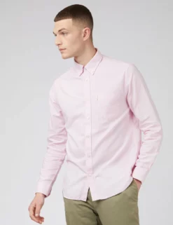 Signature Organic Oxford Shirt - Light Pink -clothing Shop 0065094 501 B xjhpla
