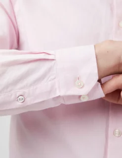 Signature Organic Oxford Shirt - Light Pink -clothing Shop 0065094 501 F e2si29