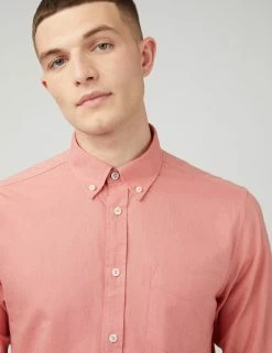 Signature Organic Oxford Shirt - Raspberry
