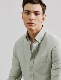Signature Organic Oxford Shirt - Pistachio