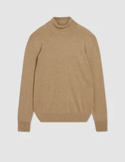Signature Knit Roll-Neck Sweater - Sand -clothing Shop 0066143 310 F