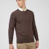 Signature Knit Crewneck Sweater - Peat