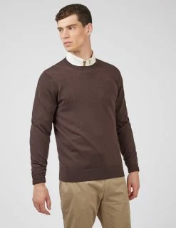 Signature Knit Crewneck Sweater - Peat