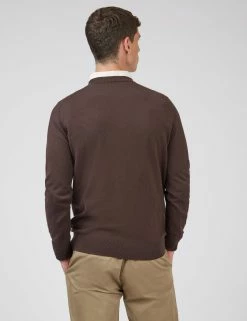 Signature Knit Crewneck Sweater - Peat -clothing Shop 0066549 380 C scaled