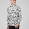 Large Paisley Print Long-Sleeve Shirt - Snow White