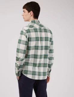 Oxford Tartan Check Long-Sleeve Shirt - Hunter Green -clothing Shop 0066713C 078 C scaled