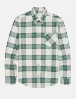 Oxford Tartan Check Long-Sleeve Shirt - Hunter Green -clothing Shop 0066713C 078 D scaled