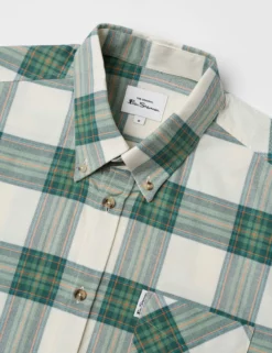 Oxford Tartan Check Long-Sleeve Shirt - Hunter Green -clothing Shop 0066713C 078 E scaled