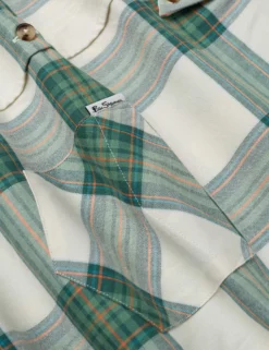Oxford Tartan Check Long-Sleeve Shirt - Hunter Green -clothing Shop 0066713C 078 F scaled