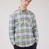 Oxford Tartan Check Long-Sleeve Shirt - Sky Blue