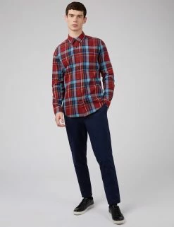 Madras Check Linen Blend Long-Sleeve Shirt -clothing Shop 0066715 550 B cbfyyc scaled