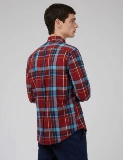 Madras Check Linen Blend Long-Sleeve Shirt -clothing Shop 0066715 550 C scaled