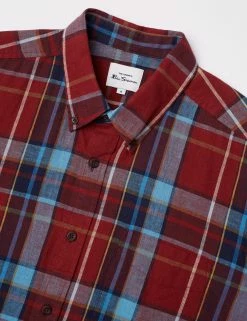 Madras Check Linen Blend Long-Sleeve Shirt -clothing Shop 0066715 550 E il1ndr scaled