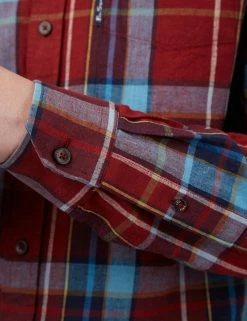 Madras Check Linen Blend Long-Sleeve Shirt -clothing Shop 0066715 550 G scaled