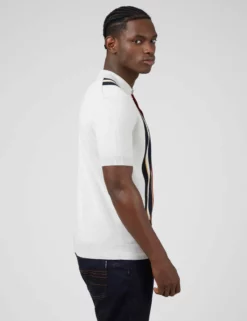 Iconic Vertical Textured Stripe Mod Knit Polo - Ivory -clothing Shop 0066861 015 C scaled