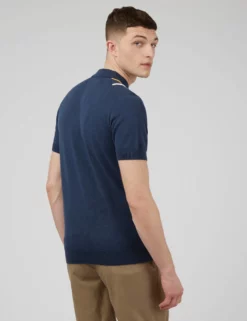 Minimal Mod Knit Striped Polo - Blue Denim 12 Minimal Mod Knit Striped Polo - Blue Denim -clothing Shop 0066862 850 B scaled