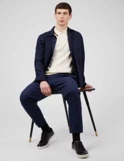 Textured Lightweight Knit Polo - Ivory 13 Textured Lightweight Knit Polo - Ivory -clothing Shop 0066863 015 B scaled