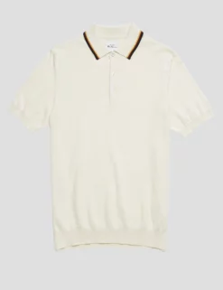 Textured Lightweight Knit Polo - Ivory 10 Textured Lightweight Knit Polo - Ivory -clothing Shop 0066863 015 D scaled