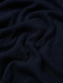 Textured Lightweight Knit Polo - Dark Navy -clothing Shop 0066863 025 G scaled
