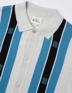 Button-Through Mod Knit Polo - Ivory -clothing Shop 0066867 015 E scaled