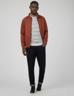 Fine Stripe Long-Sleeve Crew Neck - Ivory -clothing Shop 0066868 015 B scaled