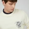 Strolling Record Graphic Crewneck Sweatshirt - Ivory