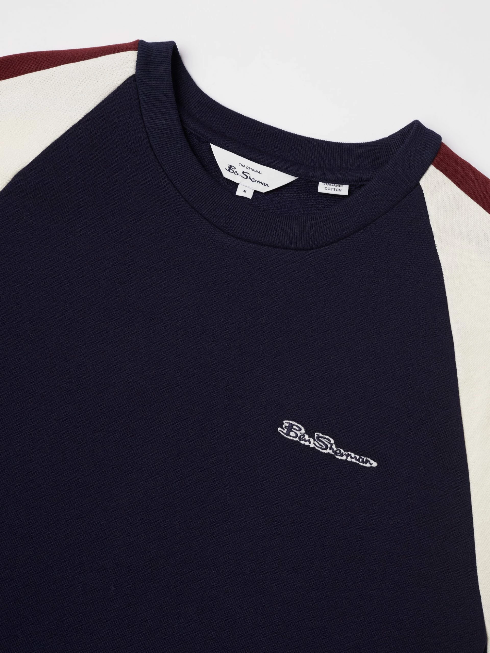 Color Block Crewneck Sweatshirt - Marine 3 Color Block Crewneck Sweatshirt - Marine - Image 3