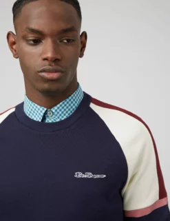 Color Block Crewneck Sweatshirt - Marine 9 Color Block Crewneck Sweatshirt - Marine -clothing Shop 0066892 035 F scaled