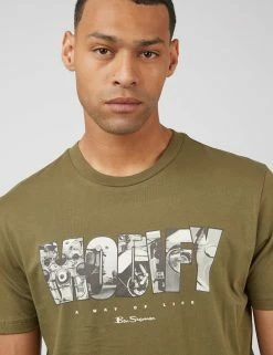Organic Jersey Culture Graphic Tee - Camouflage