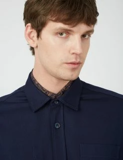 Twill Chore Lightweight Long-Sleeve Overshirt -clothing Shop 0067198 035 F scaled