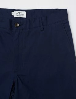 Linen Blend Slim Taper Trouser - Marine 11 Linen Blend Slim Taper Trouser - Marine -clothing Shop 0067208 035 E scaled