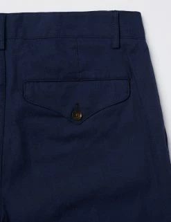 Linen Blend Slim Taper Trouser - Marine 12 Linen Blend Slim Taper Trouser - Marine -clothing Shop 0067208 035 F scaled