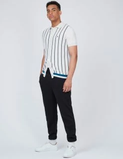 B By Ben Sherman Striped Button-Down Knit Polo -clothing Shop 0067852 015 B scaled