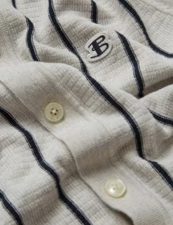 B By Ben Sherman Striped Button-Down Knit Polo -clothing Shop 0067852 015 G scaled