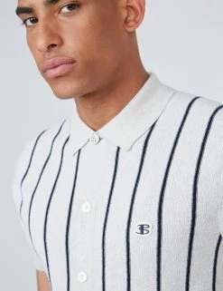 B By Ben Sherman Striped Button-Down Knit Polo -clothing Shop 0067852 015 G c57708d9 991b 4d4e 8216 a4f672156e1f scaled