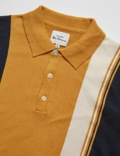 Signature Mod Knit Colorblock Polo - Sunflower