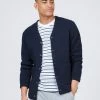B By Ben Sherman Textured Knit Cardigan - Navy
