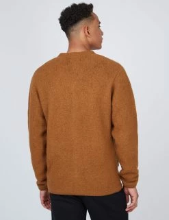 B By Ben Sherman Textured Knit Cardigan - Ginger -clothing Shop 0067860 552 C scaled