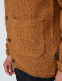 B By Ben Sherman Textured Knit Cardigan - Ginger -clothing Shop 0067860 552 H scaled