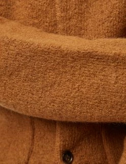 B By Ben Sherman Textured Knit Cardigan - Ginger -clothing Shop 0067860 552 I scaled