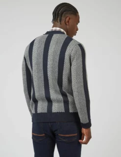 Chunky Knit Jacquard Stripe Cardigan -clothing Shop 0067861 025 C scaled